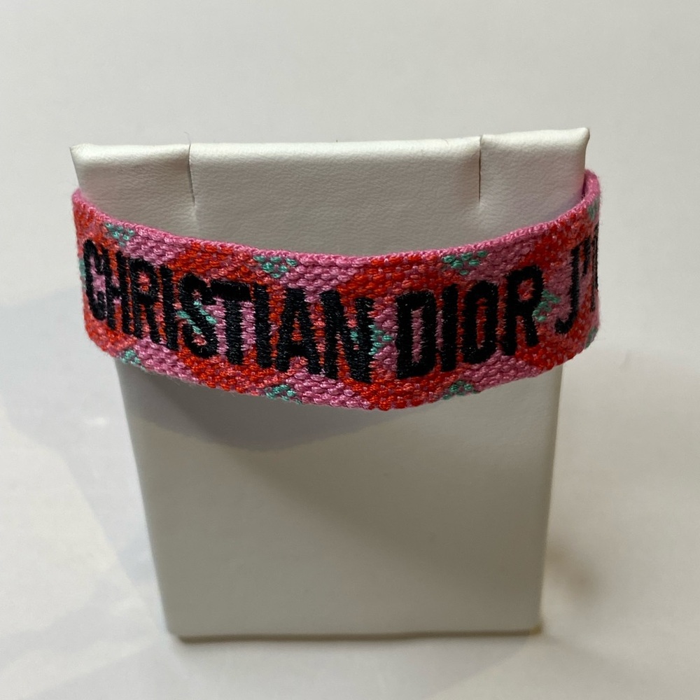 Christian Dior Pink and Red friendship Bracelet